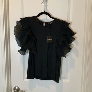 Leo and Ugo Jet black top